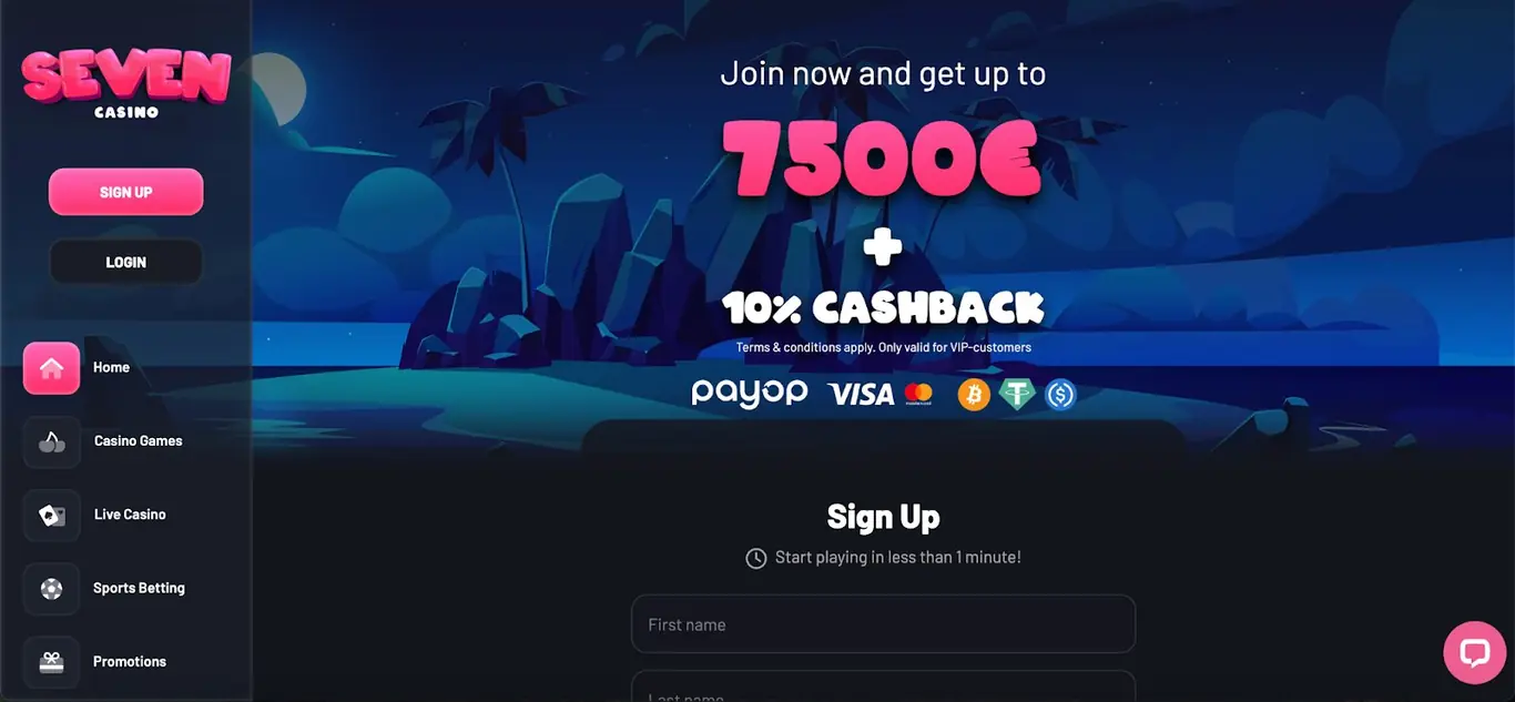 Seven Casino - Sportsbook and welcome offer